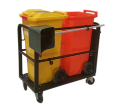 120 litre Çöp Konteyner Taşıma Arabası İkili 120 Lt. - 