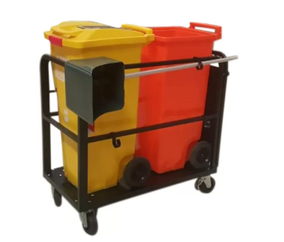 120 litre Çöp Konteyner Taşıma Arabası İkili 120 Lt. - 1
