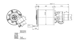 12V, Büyük Pompa 6000LT/H, ø38_siyah - 4