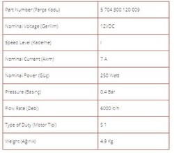 12V, Büyük Pompa 6000LT/H, ø38_siyah - 5