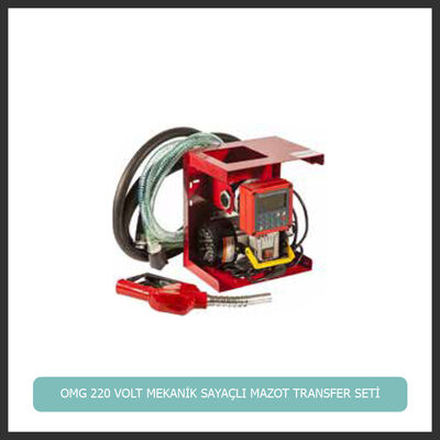 OMG 220 VOLT DİJİTAL SAYAÇLI OTOMATİK MAZOT TRANSFER SETİ 2 M EMİŞ / 4 BASIŞ 60 LT/DK - 1