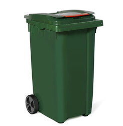 360 Litre Tekerlekli Plastik Çöp Konteyneri - KEMOS