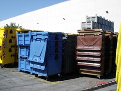660 litre plastik çöp konteyneri - 5