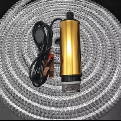 DELİCE 12 VOLT ALÜMİNYUM DALGIÇ TİPİ MAZOT-OİL-SIVI AKTARMA SETİ(POMPA + HORTUM) - 1