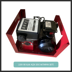 GMG STAR ACFD 80 220 VOLT 80 LT/DK AÇIK MAZOT AKTARMA SETİ(HORTUM + POMPA + SAYAÇ + TABANCA) - MRT