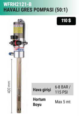 Havali varil Gres Pompası 40 cm borulu 2121-B - 1
