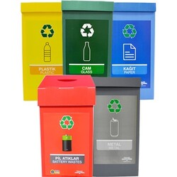 Karton Plast geri dönüşüm kutuları, yüksek mukavemetleri ve nem, güneş ışığı ve sıcaklık değişimlerine karşı dirençleri nedeniyle farklı atıkların ayrıştırılmasında çok kullanışlıdır. (Tek Adet Fiyatıdır) - 