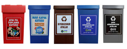 Karton Plast geri dönüşüm kutuları, yüksek mukavemetleri ve nem, güneş ışığı ve sıcaklık değişimlerine karşı dirençleri nedeniyle farklı atıkların ayrıştırılmasında çok kullanışlıdır. (Tek Adet Fiyatıdır) - 3