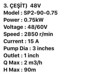 KM-GMG 48 V WATER PUMP SOLAR DC BRUSHLESS SCREN GUNES PANELI POMPASI - 5