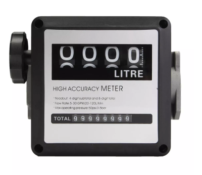 Mazot Sayacı FM 120 High Accuracy Analog Göstergeli Sıvıölçer Sayaç - 1