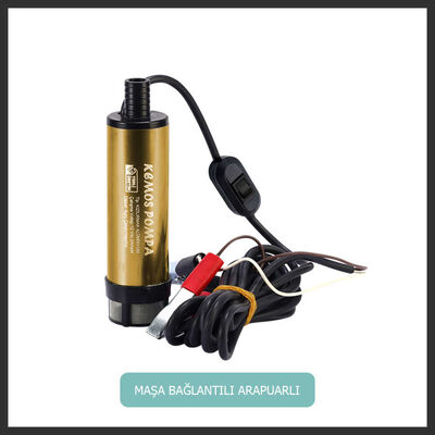 MERİÇ 24 VOLT ALÜMİNYUM DALGIÇ TİPİ SIVI AKTARMA POMPASI (FİLTRELİ+ARAPUAR) - 1