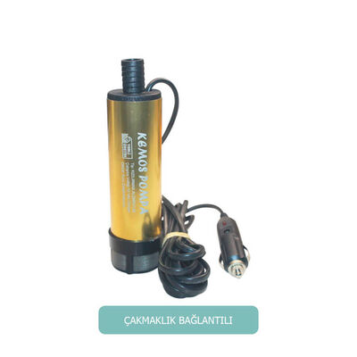 MERİÇ 24 VOLT ALÜMİNYUM DALGIÇ TİPİ SIVI AKTARMA POMPASI (FİLTRELİ+ÇAKMAKLIK) - 1