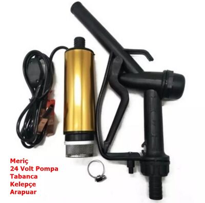 MERİÇ 24 VOLT ALÜMİNYUM DALGIÇ TİPİ SIVI AKTARMA SETİ(POMPA + PLASTİK SIVI TRANSFER TABANCASI) - 2