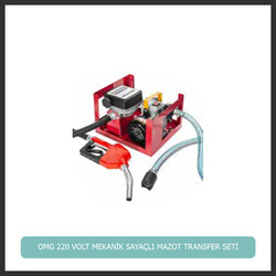 OMG 220 VOLT MEKANİK SAYAÇLI OTOMATİK MAZOT TRANSFER SETİ 2 M EMİŞ / 4 BASIŞ 60 LT/DK - ORT