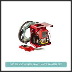 OMG 220 VOLT DİJİTAL SAYAÇLI OTOMATİK MAZOT TRANSFER SETİ 2 M EMİŞ / 4 BASIŞ 60 LT/DK - ORT
