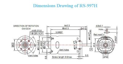 RS-997 52 MM 12 VOLT DC MOTOR(FIRÇALI) - 4
