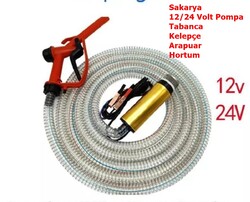 Sakarya 12 Volt Alüminyum Dalgıç Tipi Sıvı Aktarma Seti(Dalgıç Pompa + Hortum + Plastik Sıvı Transfer Tabancası) - 2