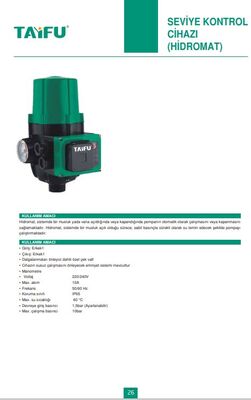 Seviye Kontrol cihazi (Hidromat) T26 - 3