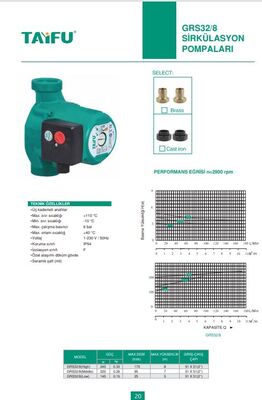 GRS32/8(HIGH) Sirkülasyon Pompası - 6