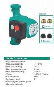 GRS-25/8(HIGH) Sirkülasyon Pompası - 4