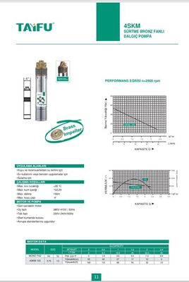 4SKM-100 Sürtme Bronz Fanlı Dalgıç Pompa - 5